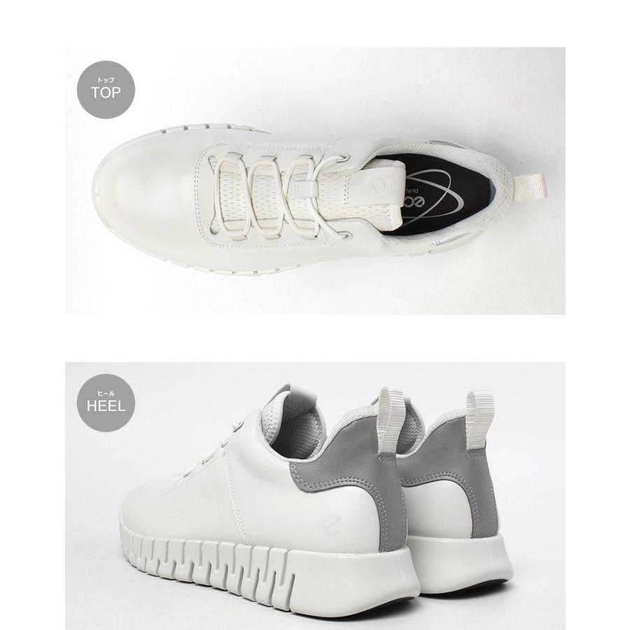 エコー スニーカー メンズ GRUUV ECCO 525204 ホワイト 白 靴 シューズ