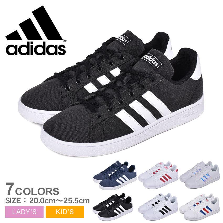 アディダス スニーカー レディース キッズ ジュニア 子供 グランドコート K Adidas Gtd71 ブラック 黒 ホワイト 白 グレー 靴 靴 1657 0073 マスク スニーカーならz Craft 通販 Yahoo ショッピング