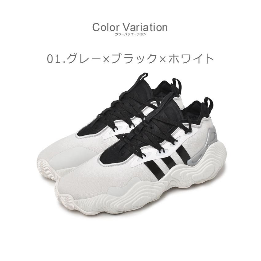 アディダス バスケットシューズ メンズ トレイ ヤング 3 ADIDAS LYZ69 ホワイト 白 グレー 靴 シューズ ローカット NBA バスケ 父の日｜z-craft｜04