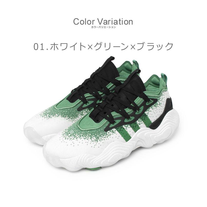 アディダス バスケットボールシューズ メンズ トレイ・ヤング 3 ロー ADIDAS MDT90 ホワイト 白 グリーン 緑 靴 シューズ バスケ 父の日｜z-craft｜04