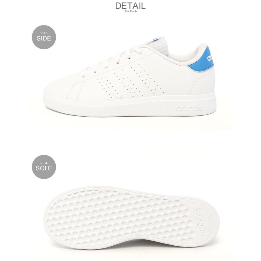 アディダス スニーカー レディース キッズ ジュニア 子供 アドバンコート ベース 2.0 ADIDAS JS2531 ホワイト 白 靴 シューズ 爆買 | adidas | 01