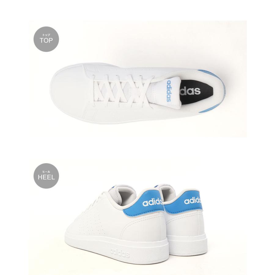 アディダス スニーカー レディース キッズ ジュニア 子供 アドバンコート ベース 2.0 ADIDAS JS2531 ホワイト 白 靴 シューズ 爆買 | adidas | 02