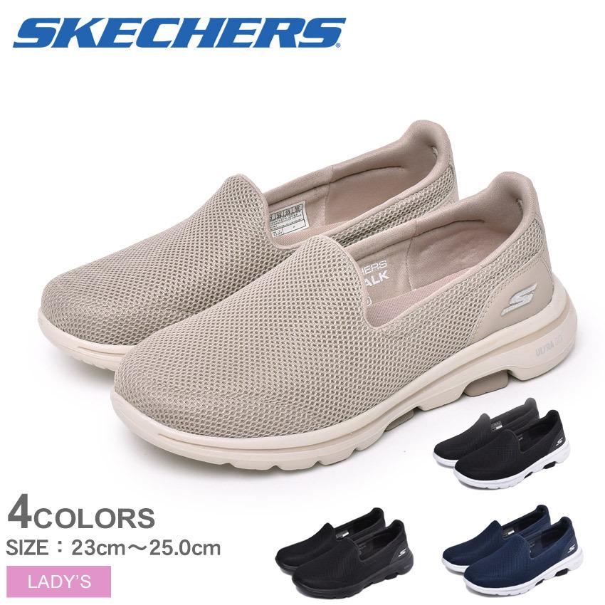 （30％以上OFF） スケッチャーズ スリッポン レディース ゴー ウォーク 5 SKECHERS 15901 ブラック 黒 ネイビー ベージュ 靴 シューズ スポーティ｜z-craft