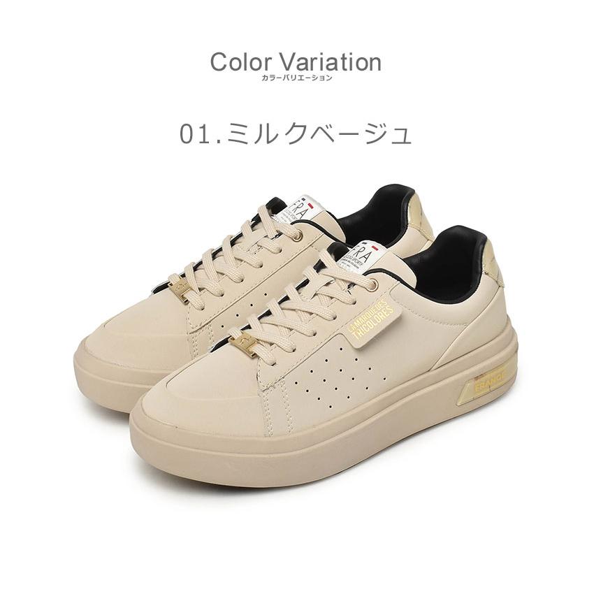 ルコック スニーカー レディース LA セーヴル PF LE COQ SPORTIF QL3UJC50 ベージュ ホワイト 白 ブラック 黒 靴 シューズ 通勤｜z-craft｜05