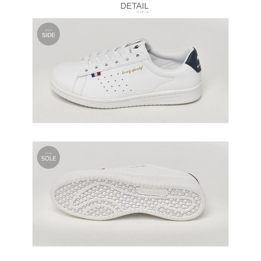 ルコック スニーカー メンズ レディース ラ ローラン SL LE COQ SPORTIF QL1VJC02 LU4FSN73UZ ホワイト 白 ブラック 黒 靴 軽量の画像