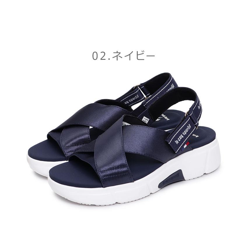 ルコックスポルティフ サンダル レディース LCS ロワール CB SD LE COQ SPORTIF QL3XJE34 ネイビー 紺 ブラック 黒 靴 シューズ｜z-craft｜06