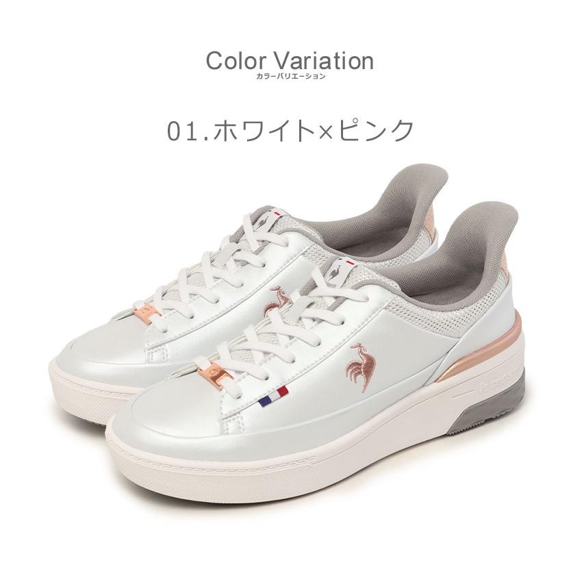 ルコックスポルティフ スニーカー レディース LCS セーヴル リフト 2 SI LE COQ SPORTIF LU5FRS74LZ ホワイト 白 ブラック 黒 靴 爆買 | le coq sportif | 01