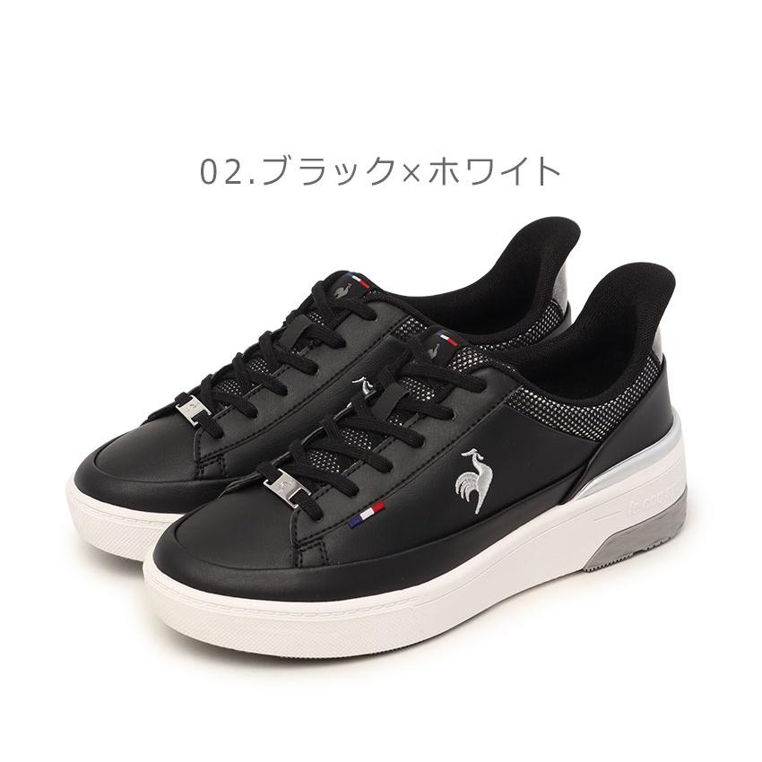 ルコックスポルティフ スニーカー レディース LCS セーヴル リフト 2 SI LE COQ SPORTIF LU5FRS74LZ ホワイト 白 ブラック 黒 靴 爆買 | le coq sportif | 02