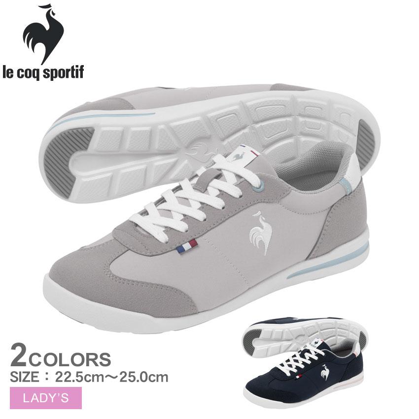 ルコックスポルティフ スニーカー レディース LCS フルール LE COQ SPORTIF LU6SSN13LZ グレー ネイビー 紺 春 夏 秋 冬 靴 軽量 | le coq sportif