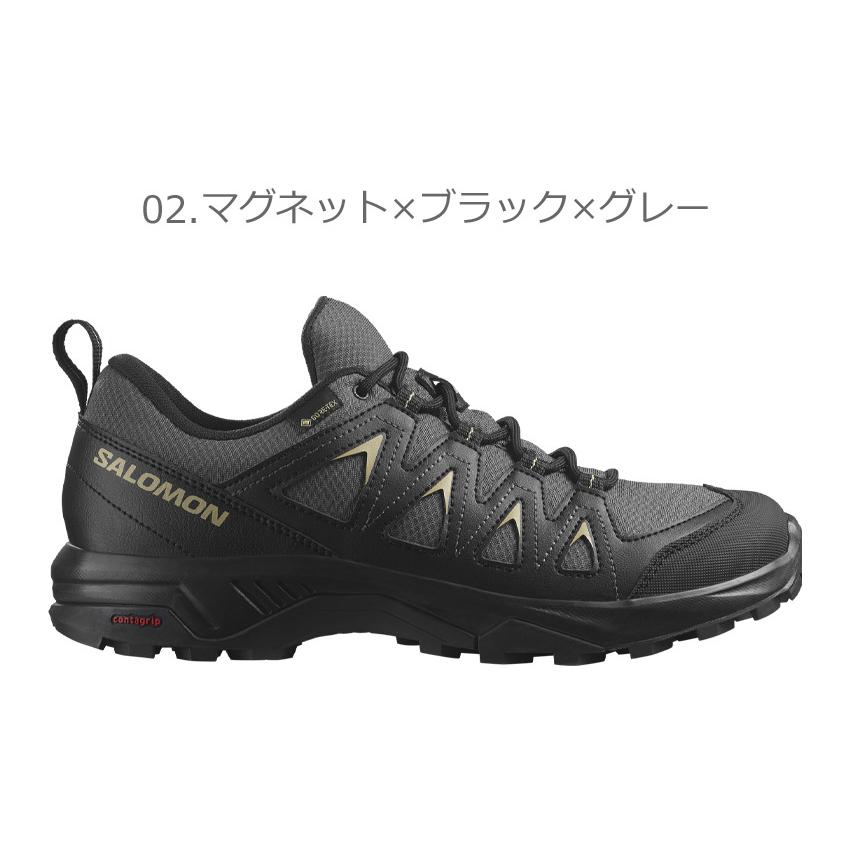 サロモン トレッキングシューズ メンズ X BRAZE GORE-TEX SALOMON L47180400 L47180500 L47180600 ブラック 黒 グレー 靴 通勤｜z-craft｜06