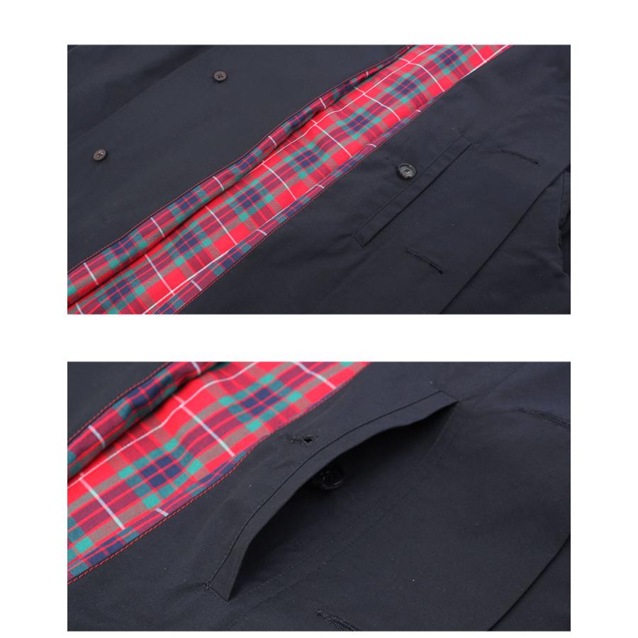 バラクータ コート メンズ G12 BARACUTA CLOTH BARACUTA BRCPS0885 ネイビー 紺 ウェア コート ステンカラー 羽織 上着 ポケットの画像