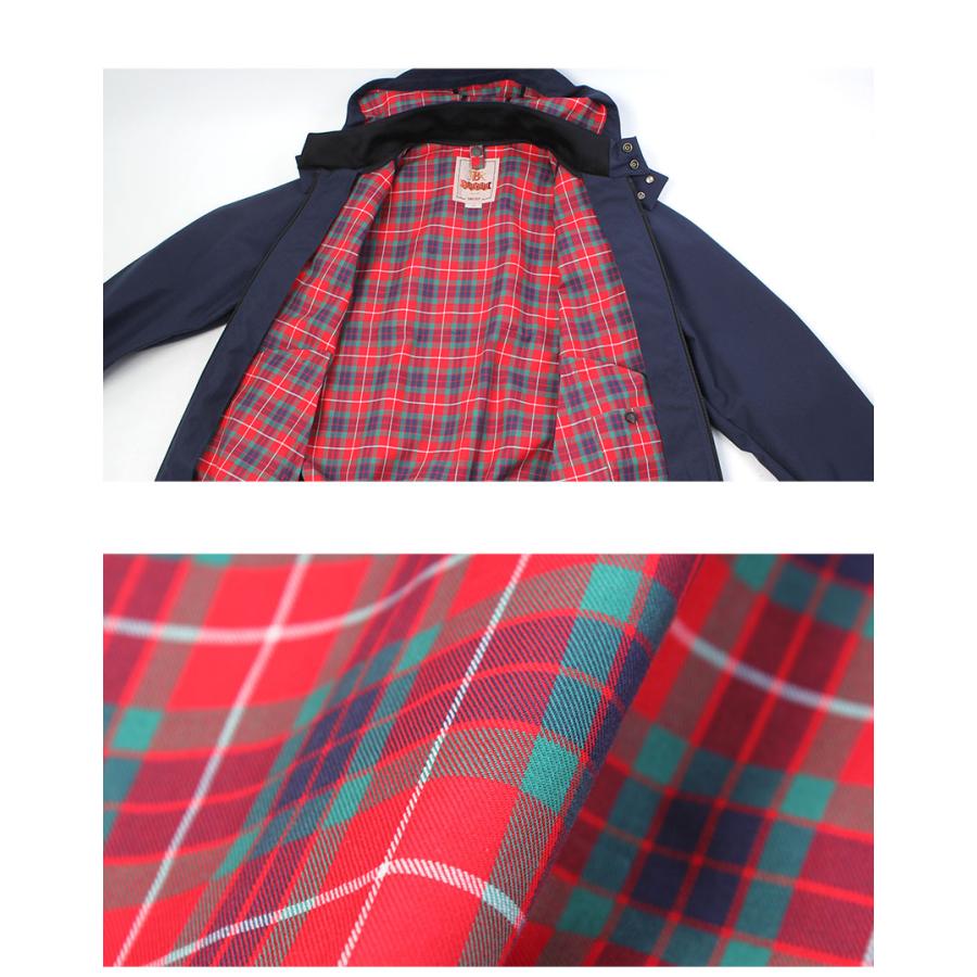 バラクータ ブルゾン メンズ FRASER 3L G9 HOOD BARACUTA BRCPS1061 ネイビー 紺 ベージュ アウター ジャケット 上着 防寒 長袖の画像