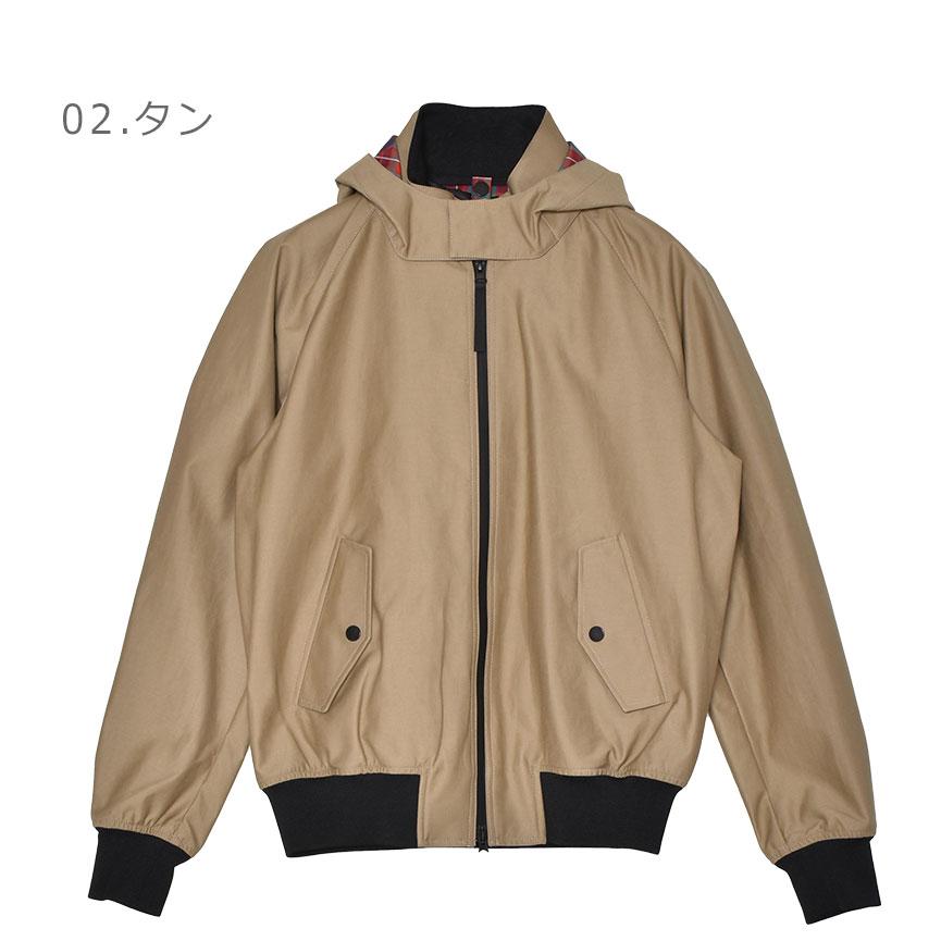 バラクータ ブルゾン メンズ FRASER 3L G9 HOOD BARACUTA BRCPS1061 ネイビー 紺 ベージュ アウター ジャケット 上着 防寒 長袖の画像