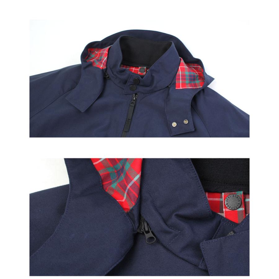 バラクータ ブルゾン メンズ FRASER 3L G9 HOOD BARACUTA BRCPS1061 ネイビー 紺 ベージュ アウター ジャケット 上着 防寒 長袖の画像
