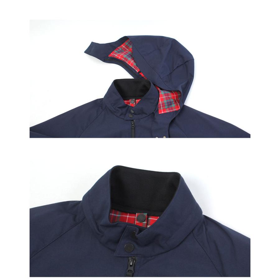 バラクータ ブルゾン メンズ FRASER 3L G9 HOOD BARACUTA BRCPS1061 ネイビー 紺 ベージュ アウター ジャケット 上着 防寒 長袖の画像