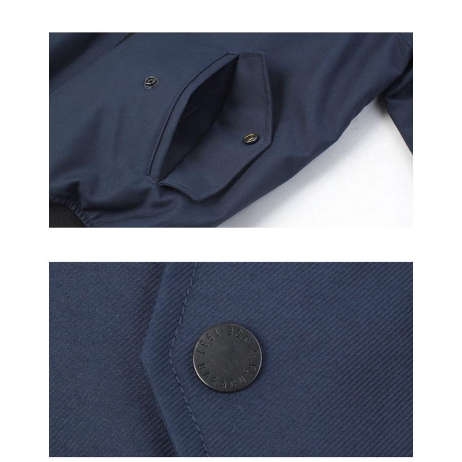 バラクータ ブルゾン メンズ FRASER 3L G9 HOOD BARACUTA BRCPS1061 ネイビー 紺 ベージュ アウター ジャケット 上着 防寒 長袖の画像