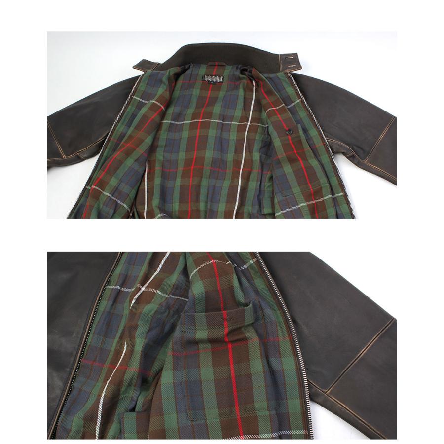バラクータ ブルゾン メンズ LEATHER G9 BARACUTA BRCPS1127 ブラック 黒 ブラウン 茶 アウター ジャケット レザージャケットの画像