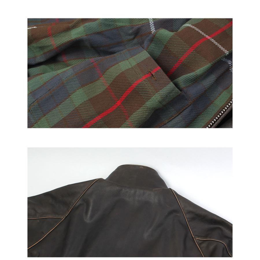バラクータ ブルゾン メンズ LEATHER G9 BARACUTA BRCPS1127 ブラック 黒 ブラウン 茶 アウター ジャケット レザージャケットの画像