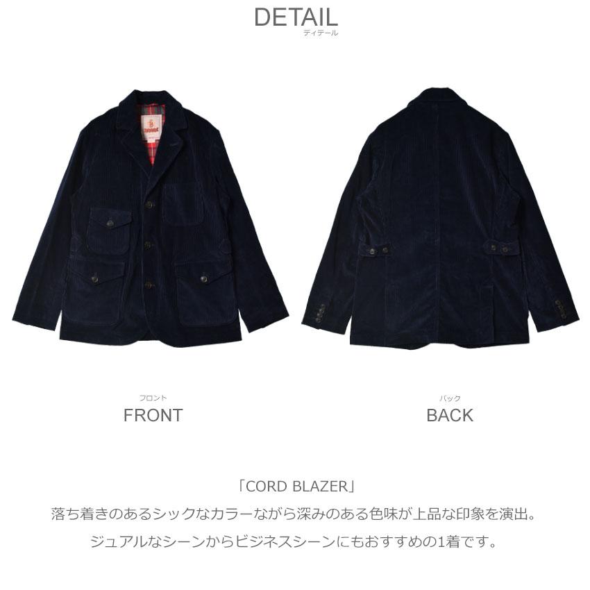 バラクータ アウター メンズ CORD BLAZER BARACUTA BRBLZ0019 コート 羽織 上着 イギリス 英国の画像