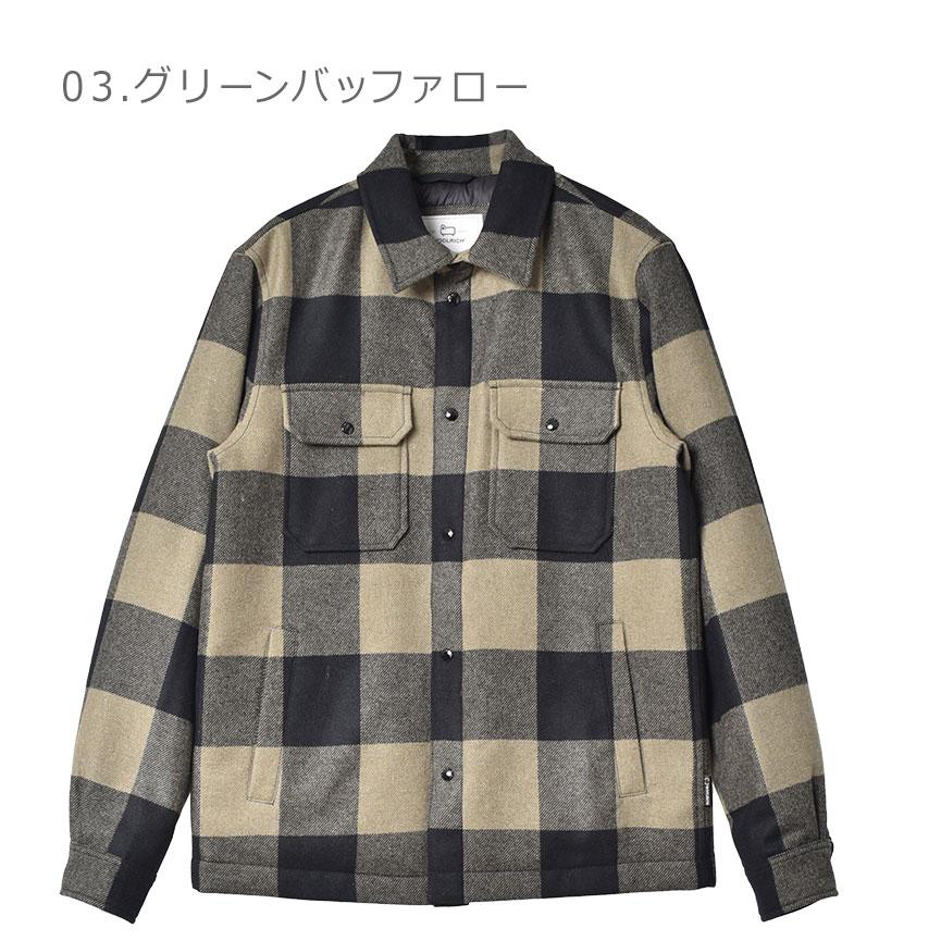 ウールリッチ 長袖シャツ メンズ アラスカンウールチェックオーバーシャツ WOOLRICH WOOS0067 ブルー 青 グリーン 緑 ウェア 赤｜z-craft｜07