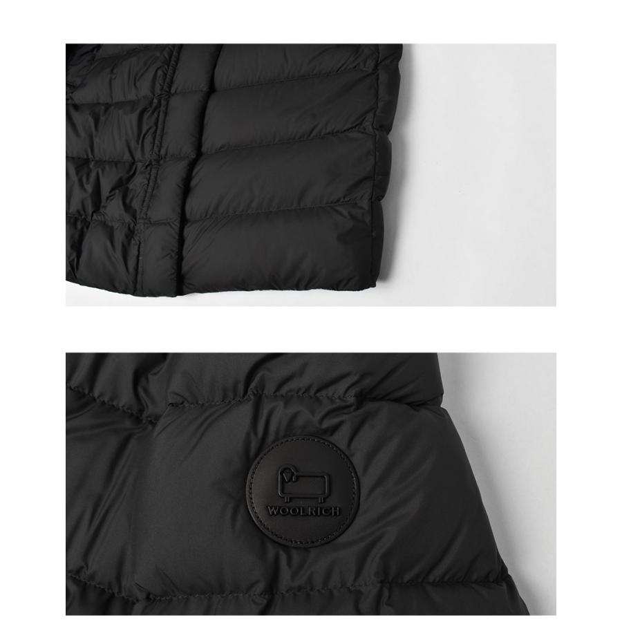 ウールリッチ ダウンジャケット レディース ELLIS LIGHT DOWN HOODED PARKA WOOLRICH WWOU0909  ブラック 黒 アウター 上着 ダウンの画像