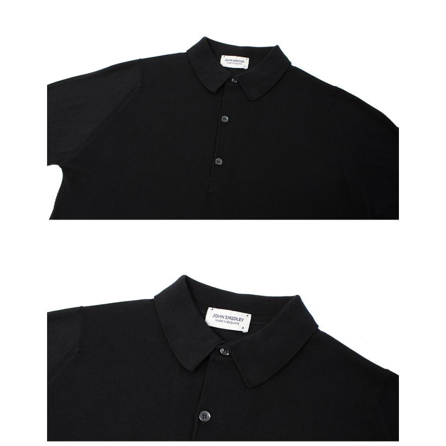 JOHN SMEDLEY ブラックポロシャツ 中古・古着通販】JOHN SMEDLEY (ジョンスメドレー) ポロシャツ