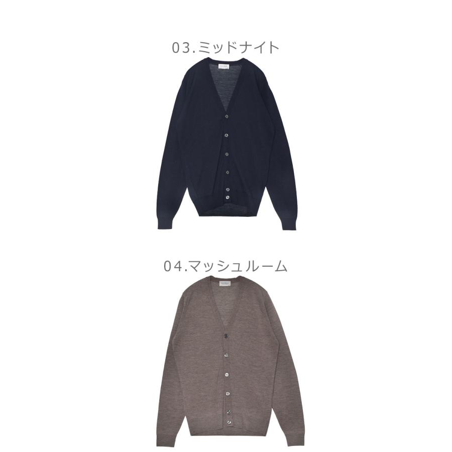 ジョンスメドレー カーディガン メンズ BURLEY JOHN SMEDLEY ブラック 黒 ネイビー 紺 ウェア ウエア トップス 長袖 上着 羽織りの画像