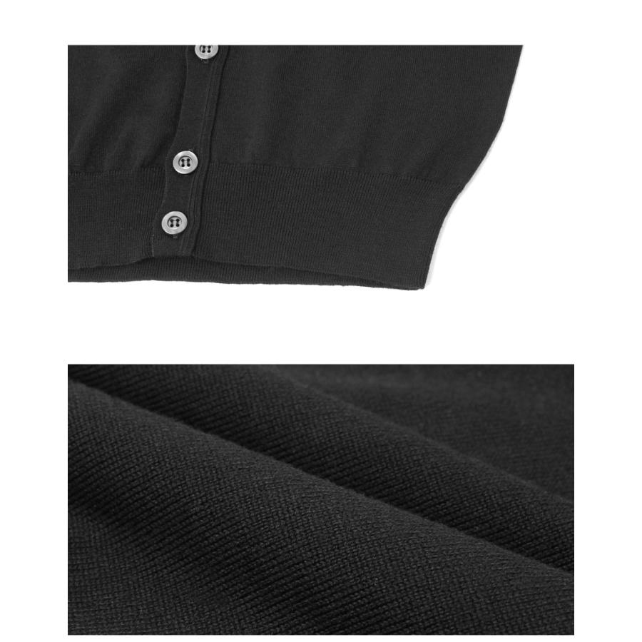 ジョンスメドレー カーディガン メンズ BURLEY JOHN SMEDLEY ブラック 黒 ネイビー 紺 ウェア ウエア トップス 長袖 上着 羽織りの画像