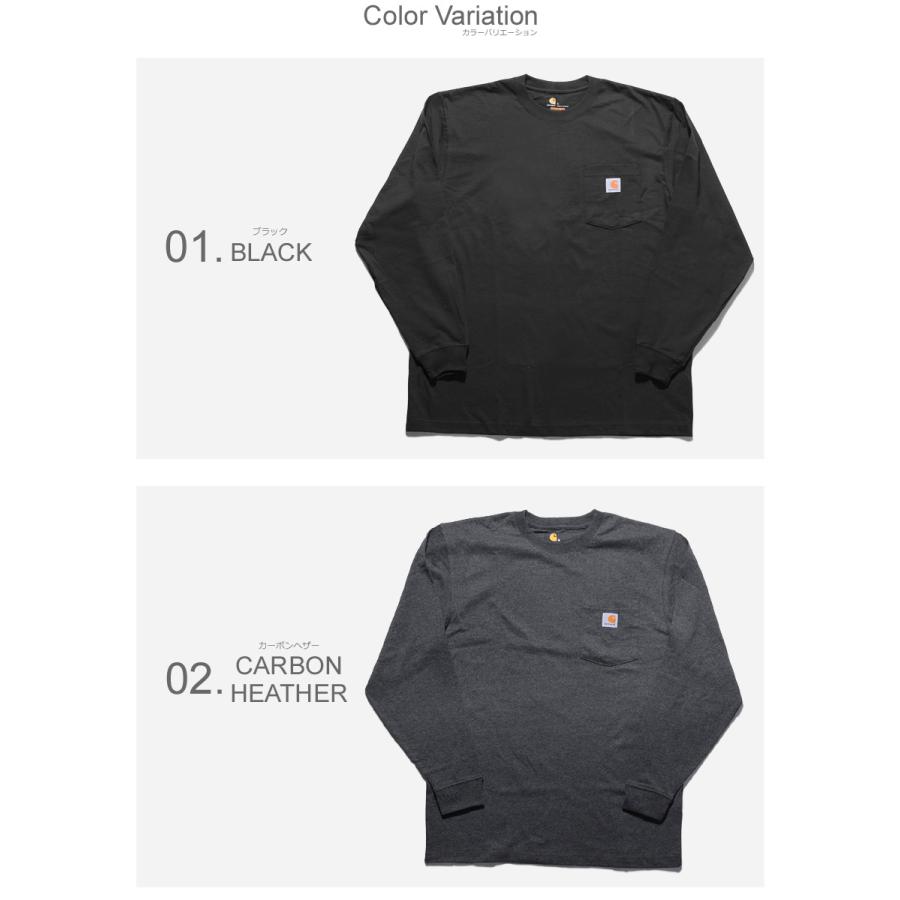 CARHARTT カーハート Tシャツ ワークウェア ポケット ロングスリーブ ロゴTシャツ RN14806  K126 | Carhartt | 02