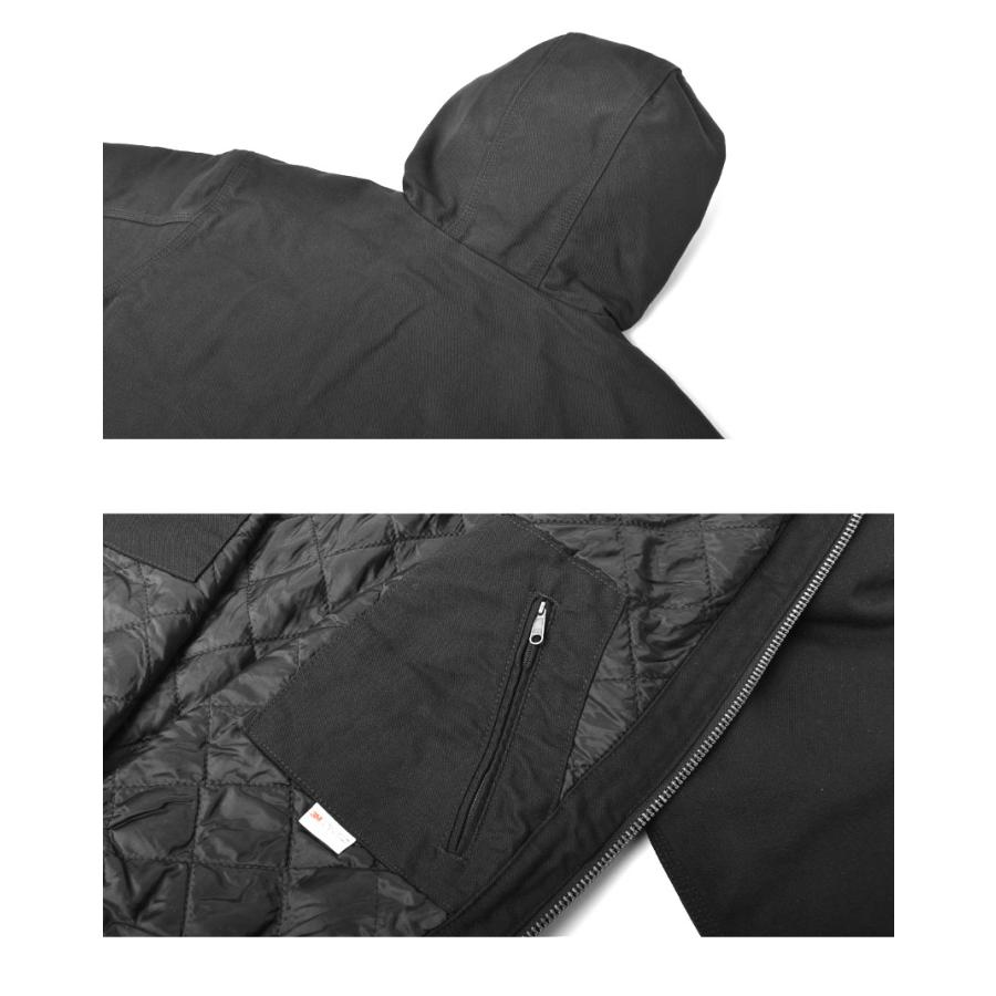 カーハート ジャケット メンズ WASHED DUCK INSULATED ACTIVE JACKET CARHARTT 104050 ブラック 黒 ブラウン 茶 トップス ウェア｜z-craft｜09