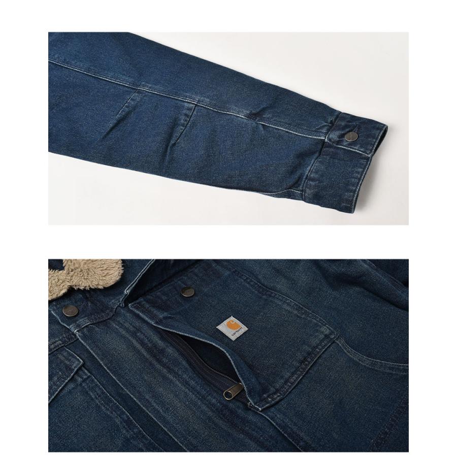 カーハート デニムジャケット メンズ リラックスフィットデニムジャケット CARHARTT 105478 ネイビー 紺 トップス ウエア デニム｜z-craft｜04