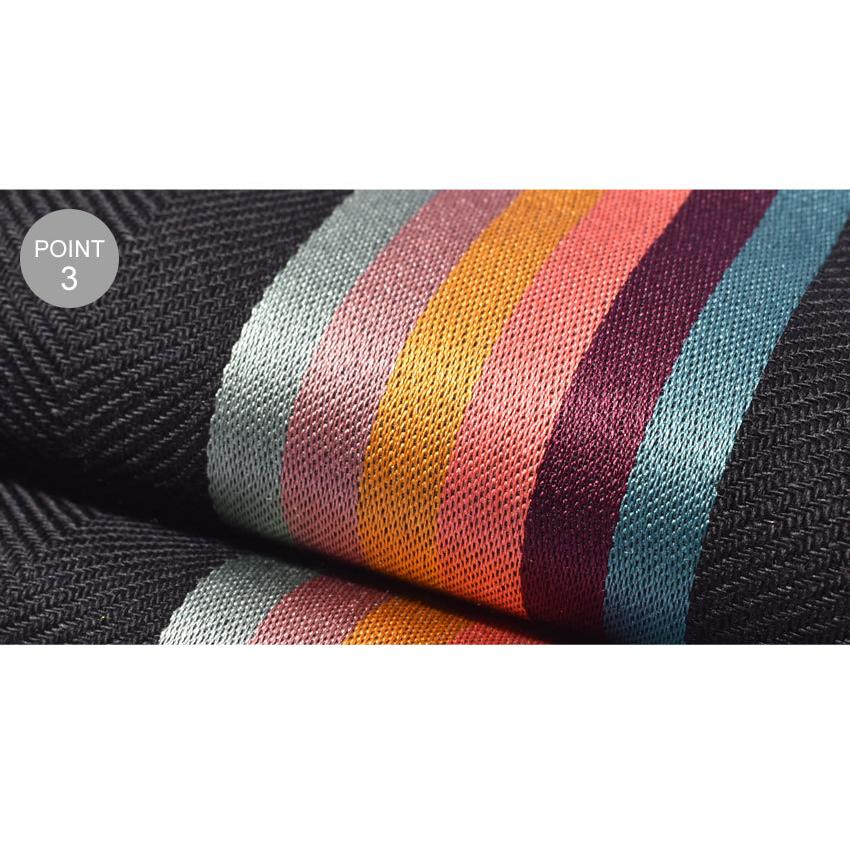 （ネコポス配送） ポールスミス スカーフ メンズ PAUL SMITH M1A-454D-AS22 グレー ネイビー ブランド 無地 フォーマル | Paul Smith | 06