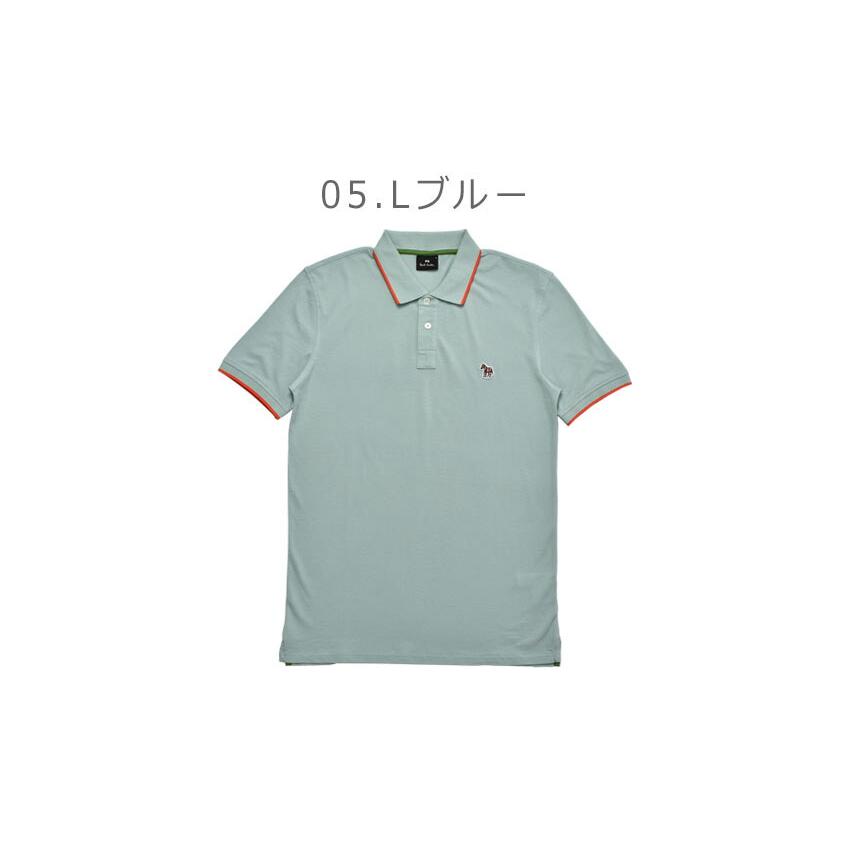 送料無料 ポール スミス 半袖ポロシャツ メンズ REG FIT POLO ZEB BADGE PAUL SMITH M2R-151LZ-K21580 ブラック 黒 ホワイト 白 ウエア 青 父の日｜z-craft｜09