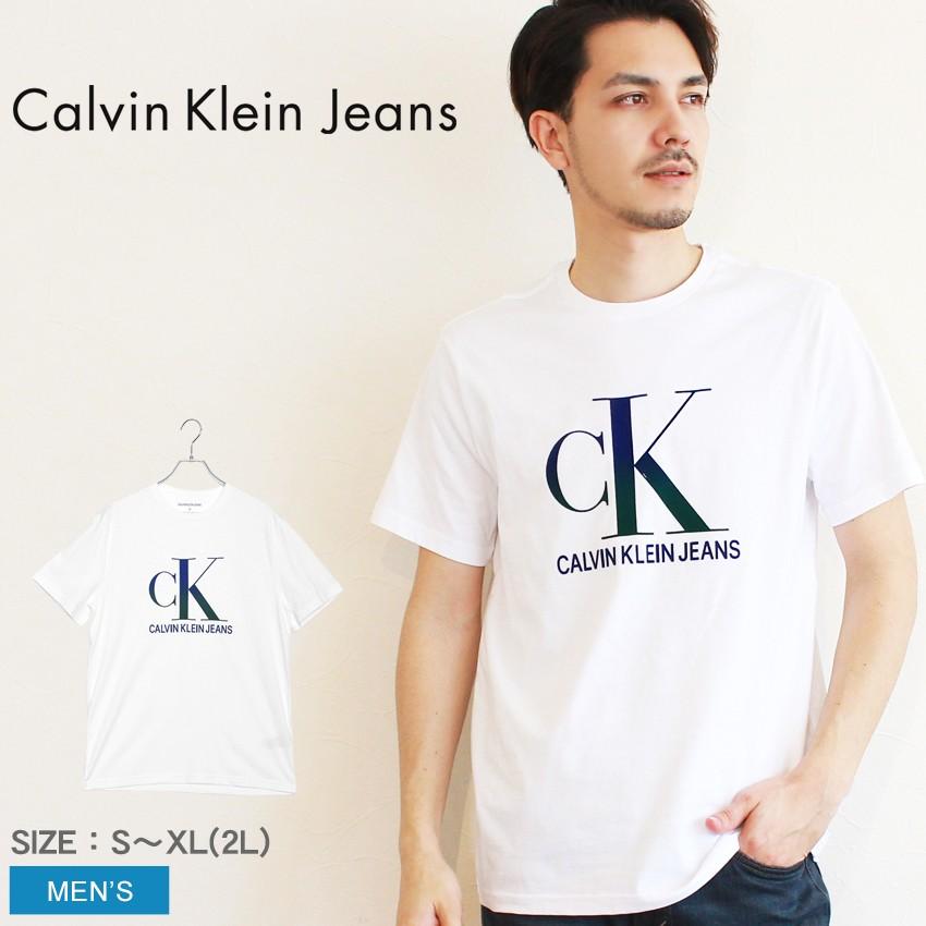 （ゆうパケット可）カルバンクラインジーンズ 半袖Tシャツ メンズ リフレクション S/S ティー 41T0137 CALVIN KLEIN JEANS｜z-craft