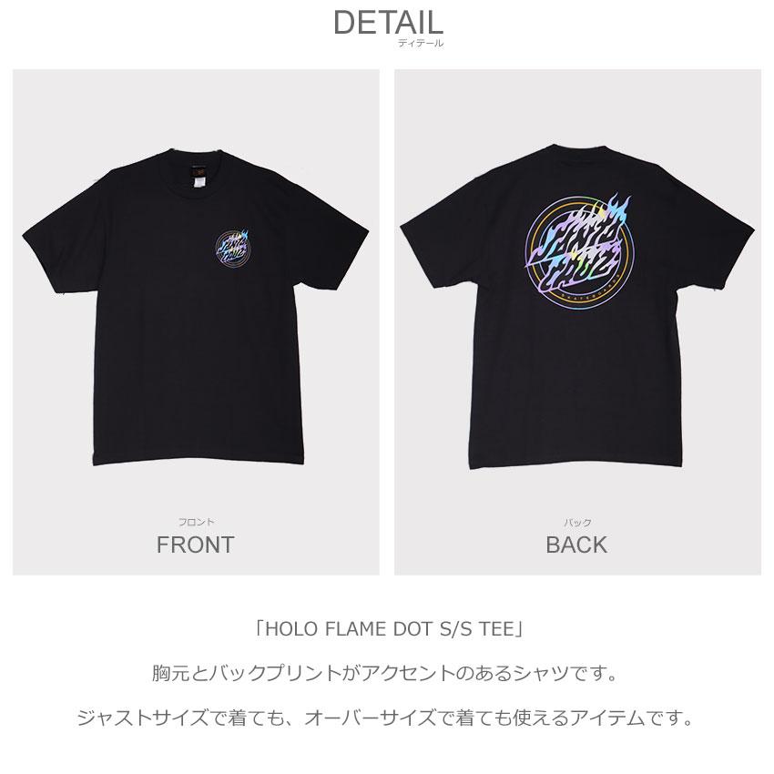 （ゆうパケット送料無料） サンタクルーズ 半袖Tシャツ メンズ HOLO FLAME DOT S／S TEE SANTACRUZ 44155747 ブラック 黒 レッド 赤 tシャツ トップス 半袖｜z-craft｜06