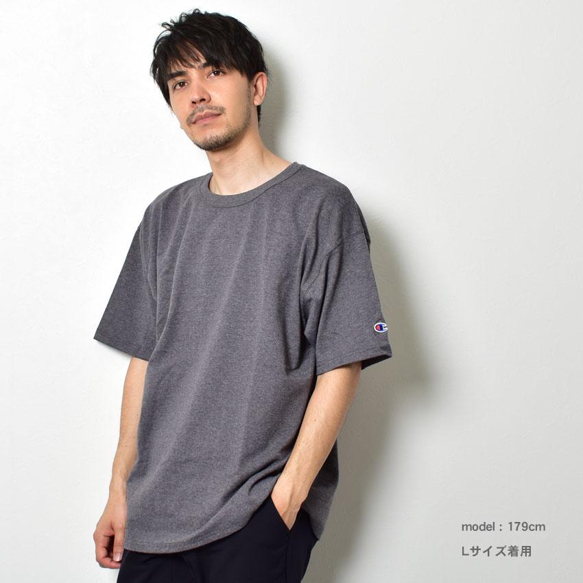 （ゆうパケット可） チャンピオン Tシャツ メンズ 7oz HERITAGE SHORT SLEEVE TEE CHAMPION T105 ホワイト 白 ブラック 黒 ウェア トップス 大きめ 父の日｜z-craft｜09