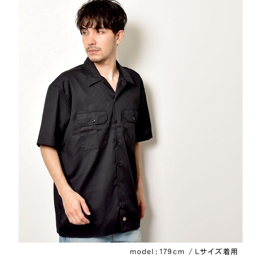 ディッキーズ 半袖シャツ メンズ ショートスリーブワークシャツ DICKIES 1574 ブラック 黒 ブラウン 茶 ストリート アメカジ 緑 | Dickies | 02