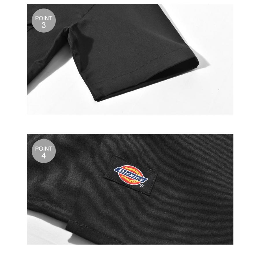 ディッキーズ 半袖シャツ メンズ ショートスリーブワークシャツ DICKIES 1574 ブラック 黒 ブラウン 茶 ストリート アメカジ 緑 | Dickies | 09