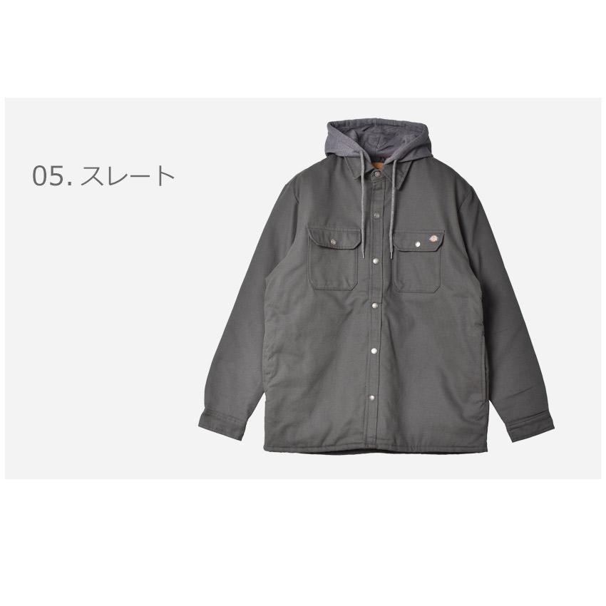 ディッキーズ ジャケット メンズ DUCK SHIRT HOOD W HYSHIELD DICKIES TJ213 ブラック 黒 ネイビー 紺 アウター フード 長袖 茶 父の日｜z-craft｜09