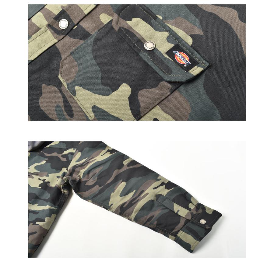 ディッキーズ ジャケット メンズ DUCK SHIRT HOOD W HYSHIELD DICKIES TJ213 ブラック 黒 ネイビー 紺 アウター フード 長袖 茶 父の日｜z-craft｜12