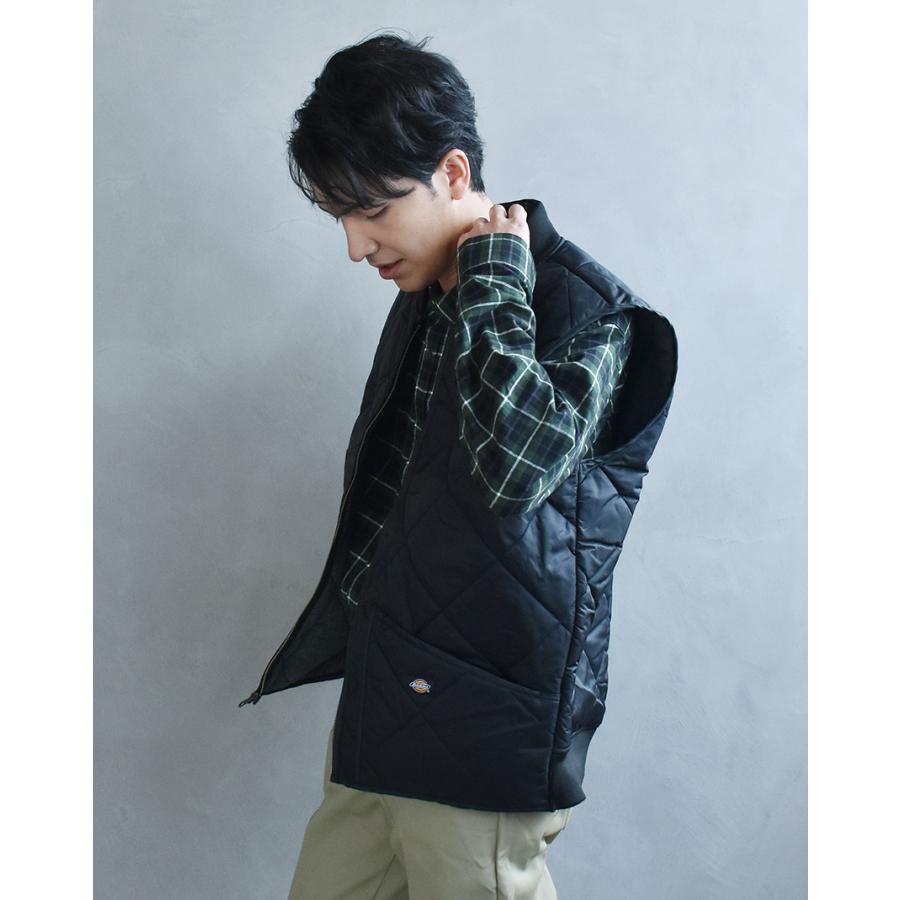 Dickies（ディッキーズ） ベスト メンズ ダイアモンド キルティング