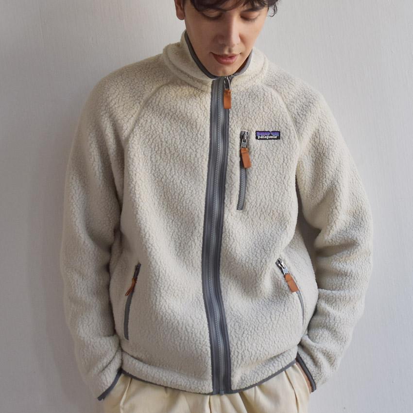 パタゴニア フリースジャケット メンズ レトロ・パイル・ジャケット PATAGONIA 22801 ブラック 黒 ベージュ ボアジャケット 上着 | patagonia | 10