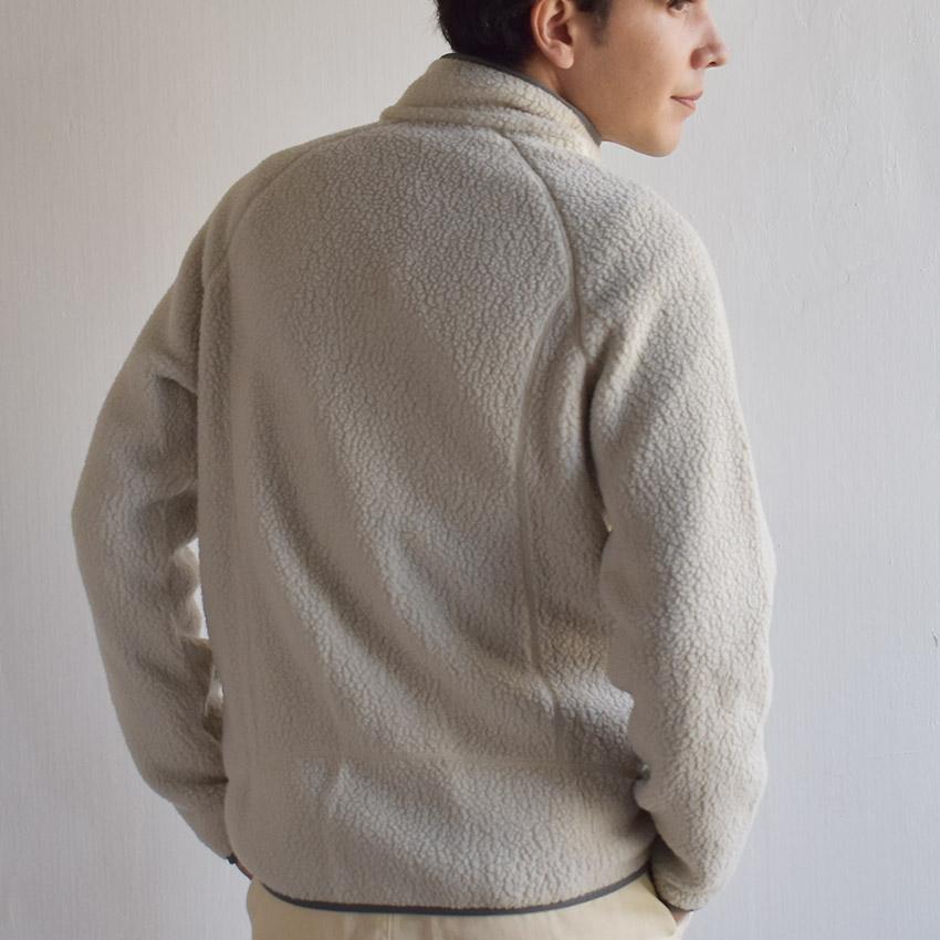 Patagonia レトロパイルジャケット ボア ジップフリース　Ｌ　ベージュ パタゴニア Patagonia ブルゾン PATAGONIA メンズ レトロ パイル