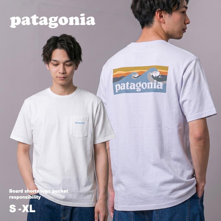 patagonia（パタゴニア） Tシャツ メンズ ボードショーツ・ロゴ
