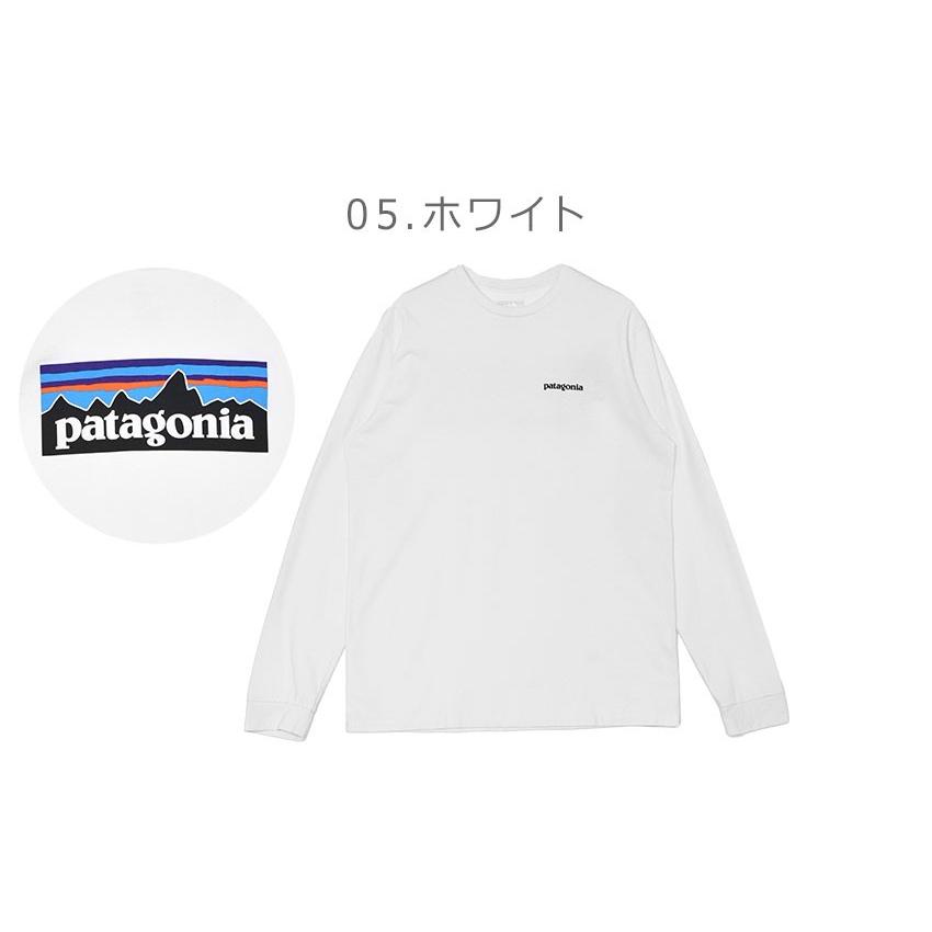 パタゴニア 長袖Tシャツ メンズ ロングスリーブ・P-6ロゴ・レスポンシビリティー PATAGONIA 38518 ブラック 黒 ホワイト 白 長袖 爆買 | patagonia | 08