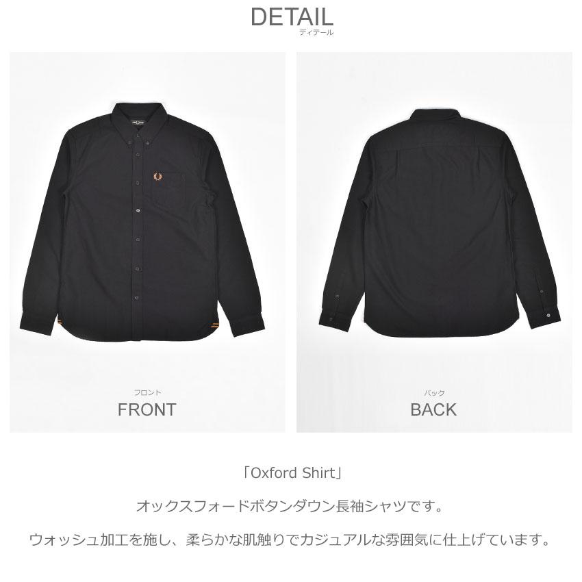 FRED PERRY（フレッドペリー） 長袖シャツ メンズ Oxford Shirt FRED