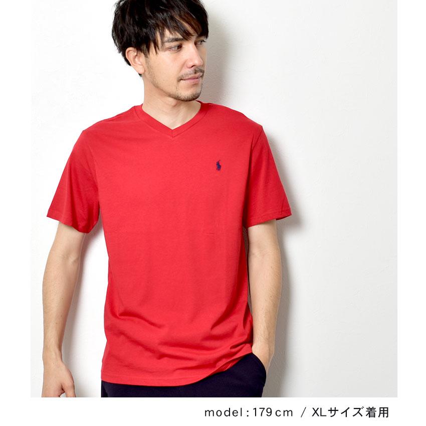 （ゆうパケット送料無料） ポロ ラルフローレン 半袖Tシャツ メンズ レディース ワンポイント Vネック 半袖Tシャツ POLO RALPH LAUREN ブラック 黒 白 紺｜z-craft｜08