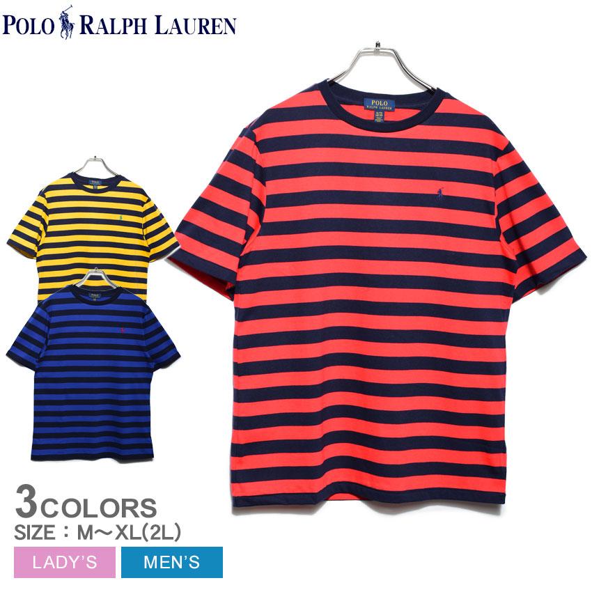 ポロ ラルフローレン Tシャツ 半袖 メンズ レディース ワンポイント ボーダー 半袖tシャツ Polo Ralph Lauren レッド 2123 1243 マスク スニーカーならz Craft 通販 Yahoo ショッピング