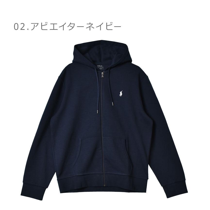 送料無料 ポロ ラルフローレン パーカー メンズ ワンポイント フルジップ フードパーカー POLO RALPH LAUREN 710652313 黒 紺｜z-craft｜08