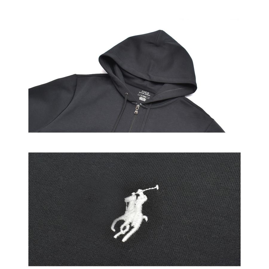 送料無料 ポロ ラルフローレン パーカー メンズ ダブルニット フルジップ フーディ POLO RALPH LAUREN 710888282 ブラック 黒 ネイビー 紺 父の日｜z-craft｜10